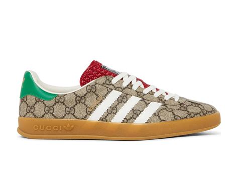 adidas gucci gazelle beige|Adidas x Gucci gg monogram.